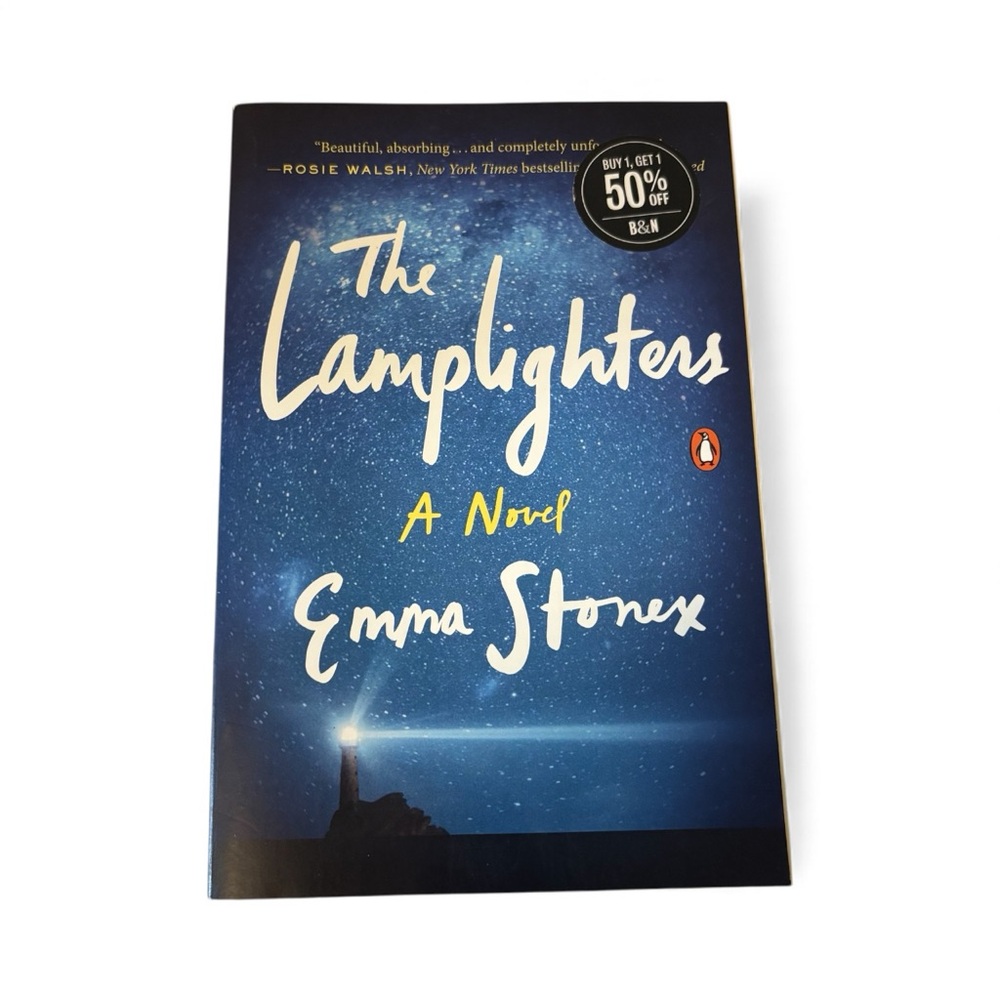 The Lamplighters by Emma Stonex - Blue Cover Coffee Table Book